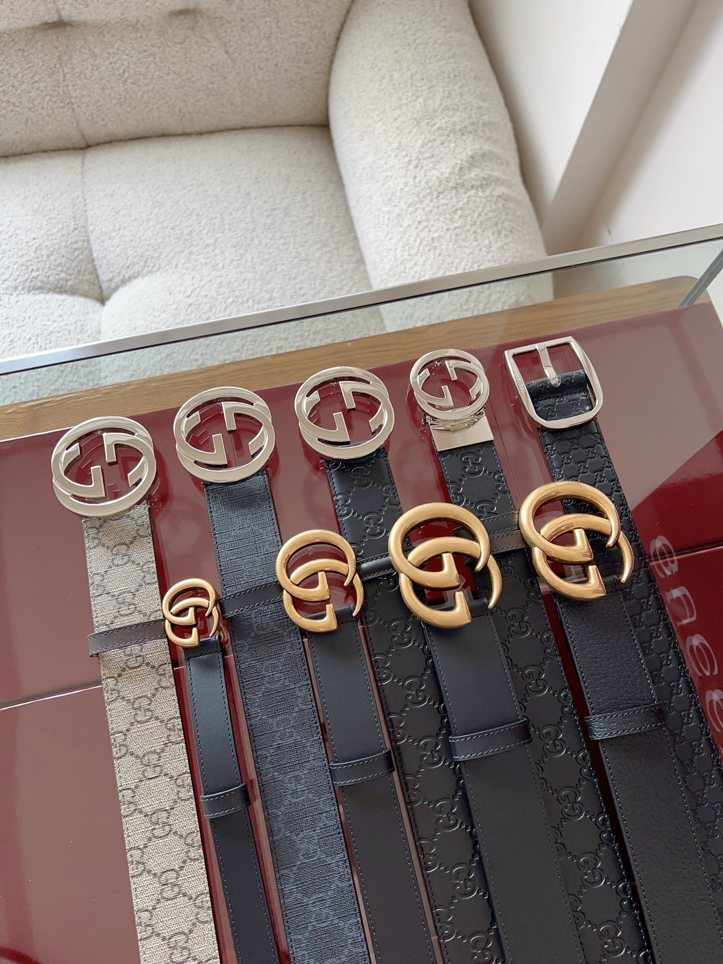 Gucci原单腰带💰220 🚹男士 全套包装/宽度3.8cm