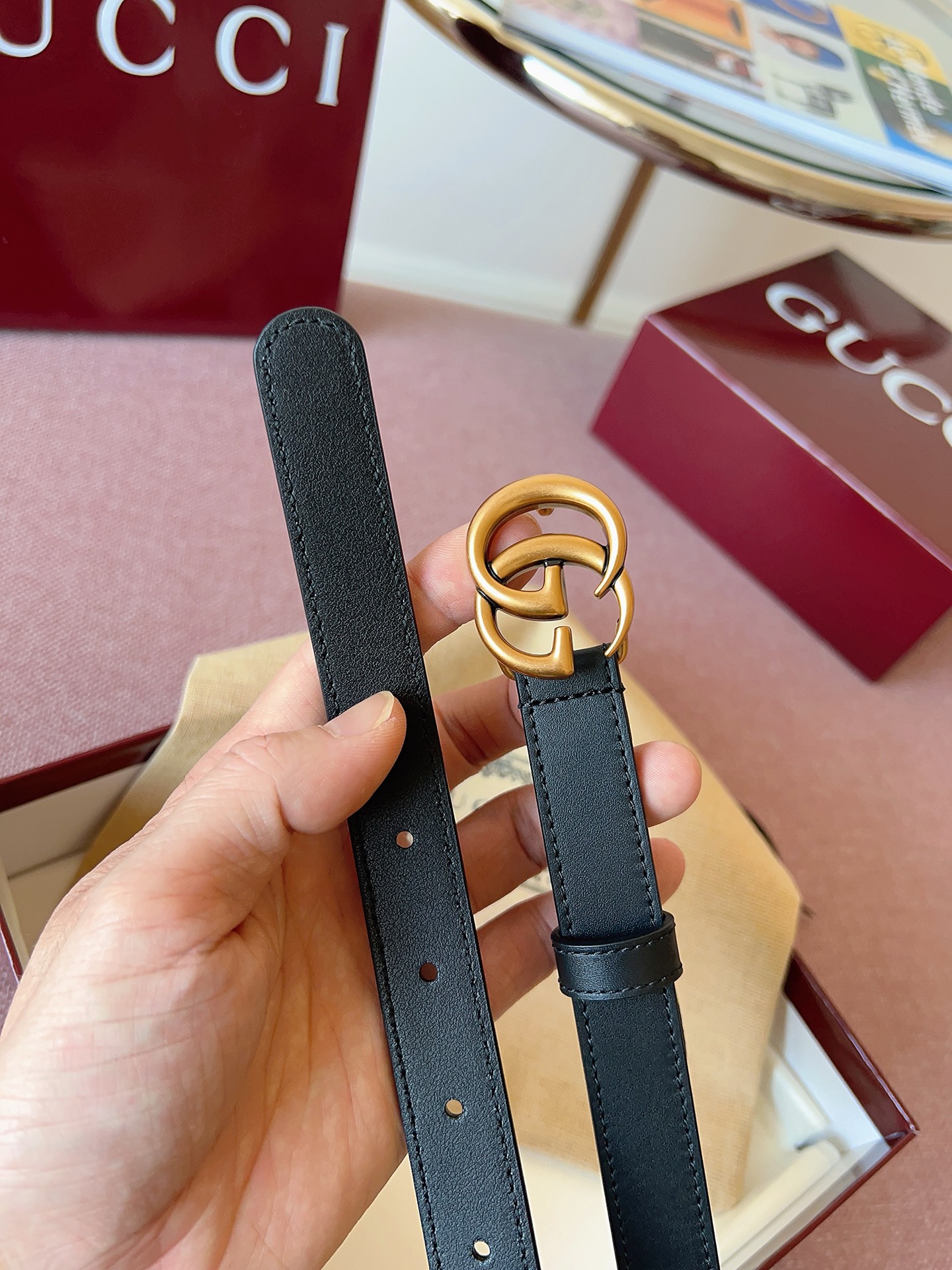 Gucci 代购级 古奇 Gucci ，黑色全皮，五金材质/全铜，品质毋庸置疑 没有更好 只有最好