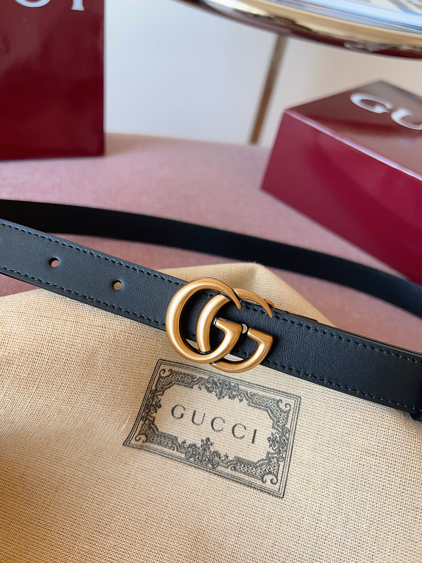 Gucci 代购级 古奇 Gucci ，黑色全皮，五金材质/全铜，品质毋庸置疑 没有更好 只有最好