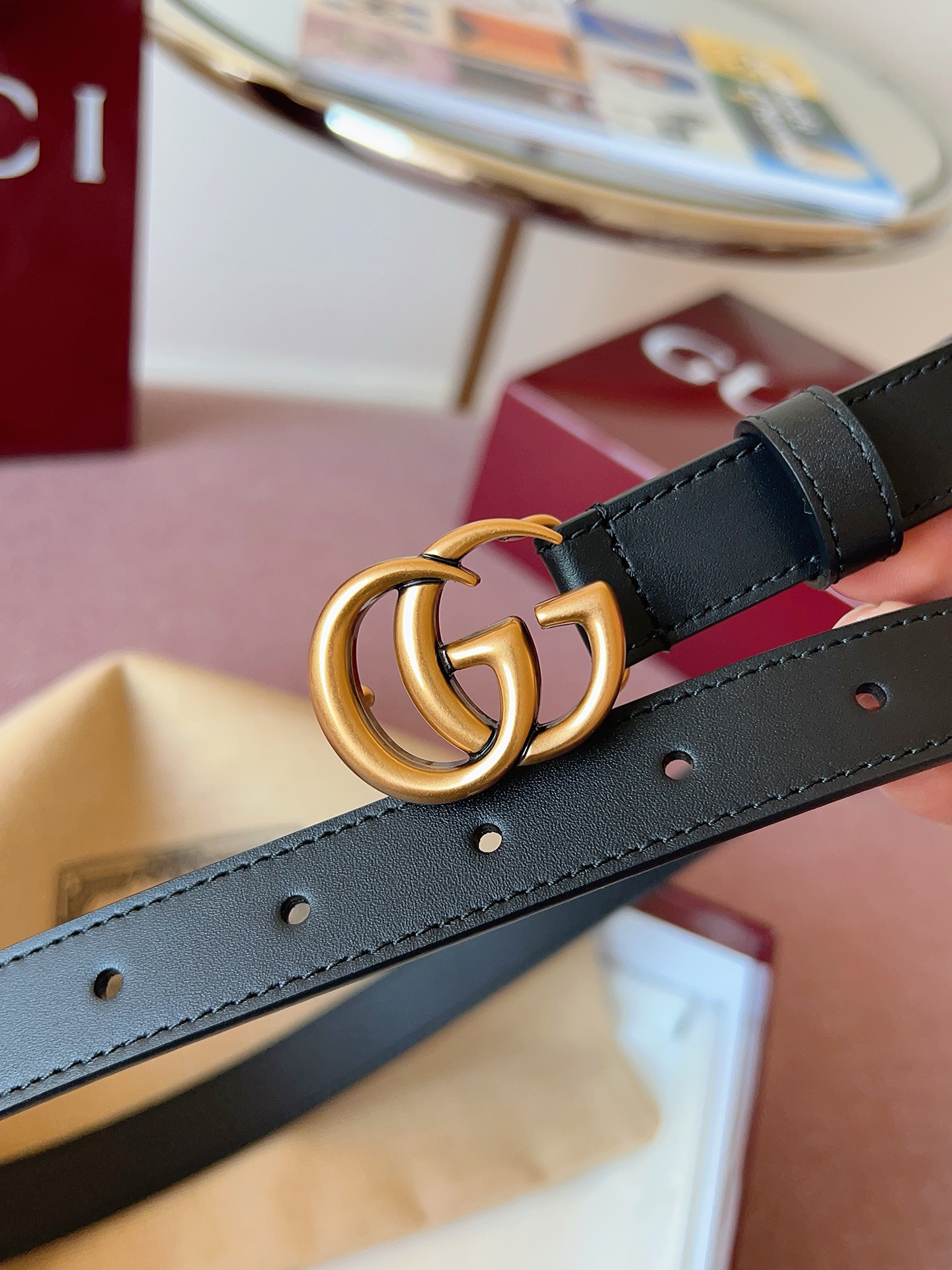 Gucci 代购级 古奇 Gucci ，黑色全皮，五金材质/全铜，品质毋庸置疑 没有更好 只有最好