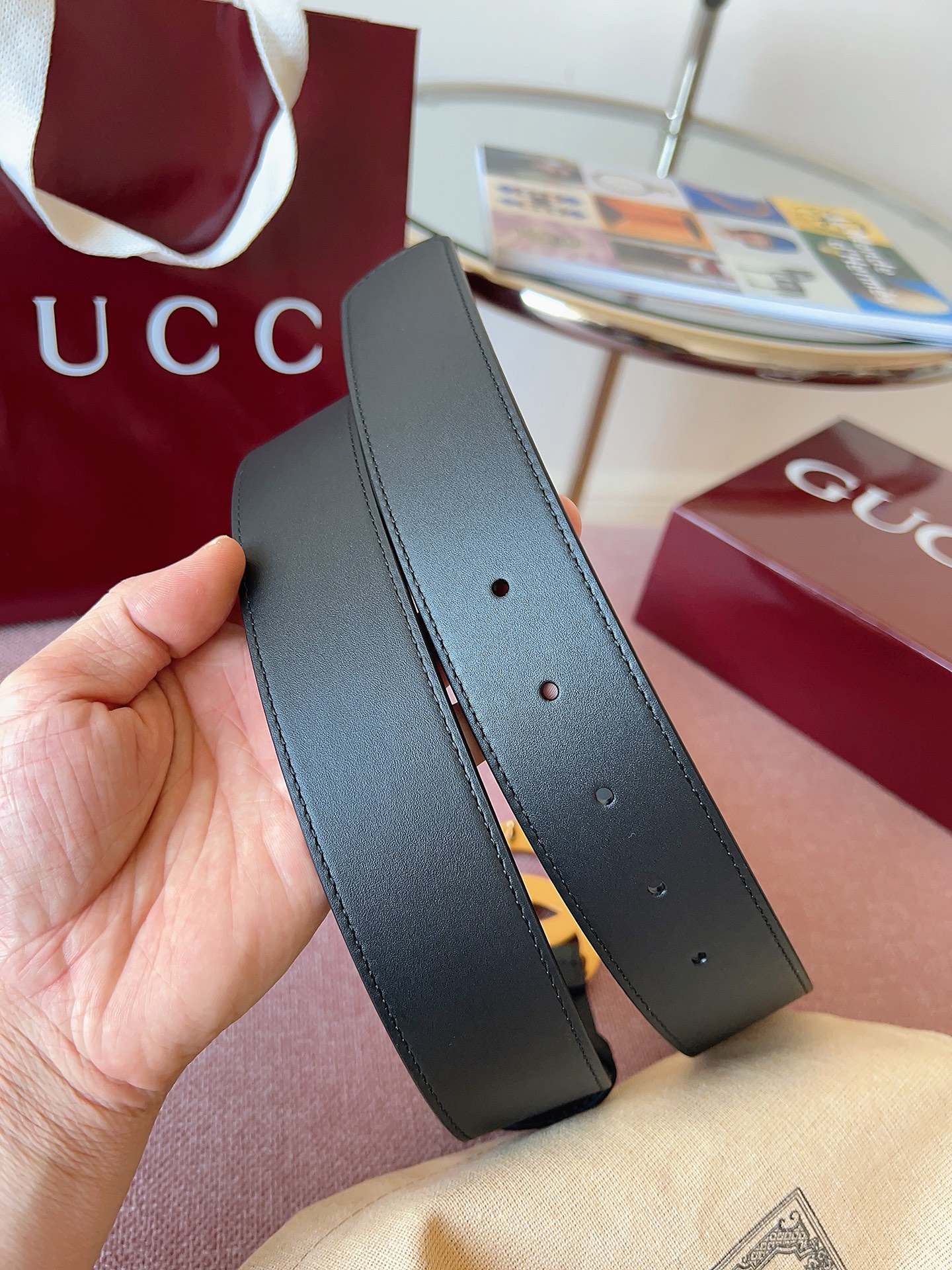 Gucci 代购级 古奇 Gucci ，黑色全皮，五金材质/全铜，品质毋庸置疑 没有更好 只有最好