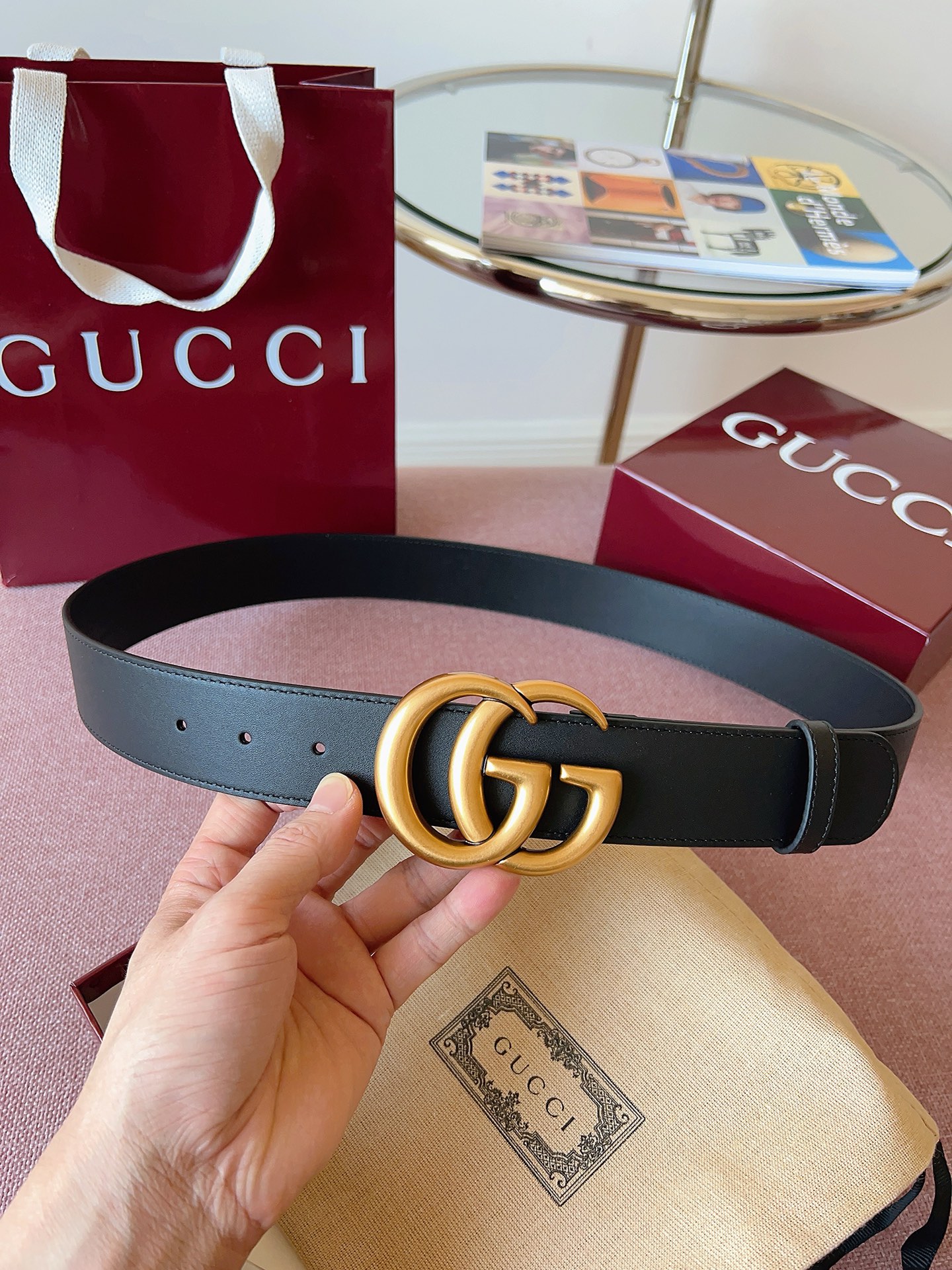 Gucci 代购级 古奇 Gucci ，黑色全皮，五金材质/全铜，品质毋庸置疑 没有更好 只有最好