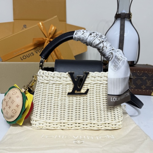 Louis Vuitton Capucines Mini Woven Bag, 21 cm - Stylish Handbag for Women 1 Louis Vuitton Capucines Mini Woven Bag, 21 cm - Stylish Handbag for Women