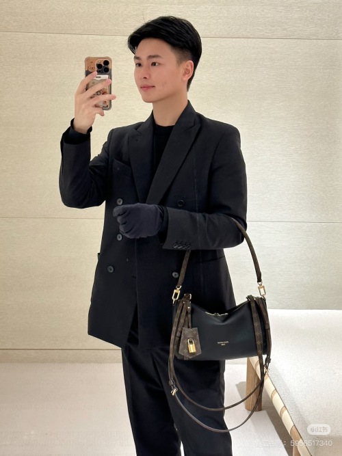 Louis Vuitton Express Small Black Grained Leather Crossbody Bag M26039 1 Louis Vuitton Express Small Black Grained Leather Crossbody Bag M26039