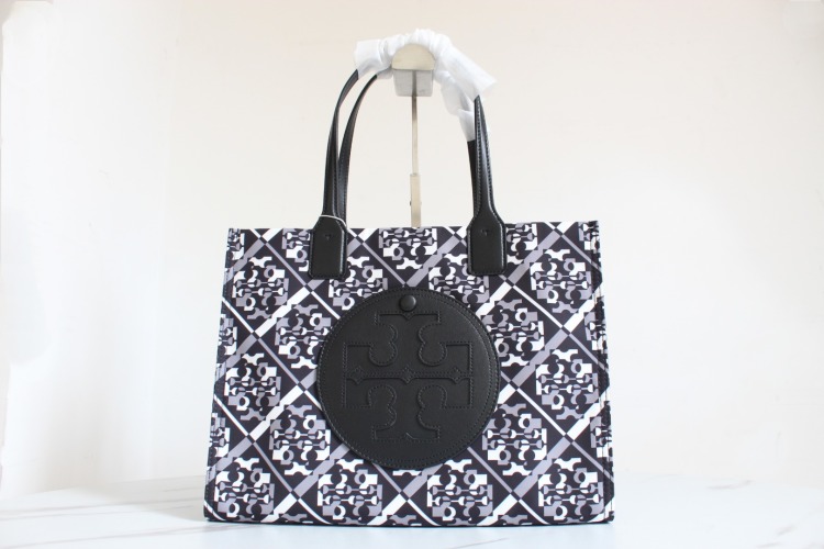 Tory Burch Ella Printed Tote Bag with Double T Logo - Ideal for Everyday Use 1 Tory Burch Ella Printed Tote Bag with Double T Logo - Ideal for Everyday Use