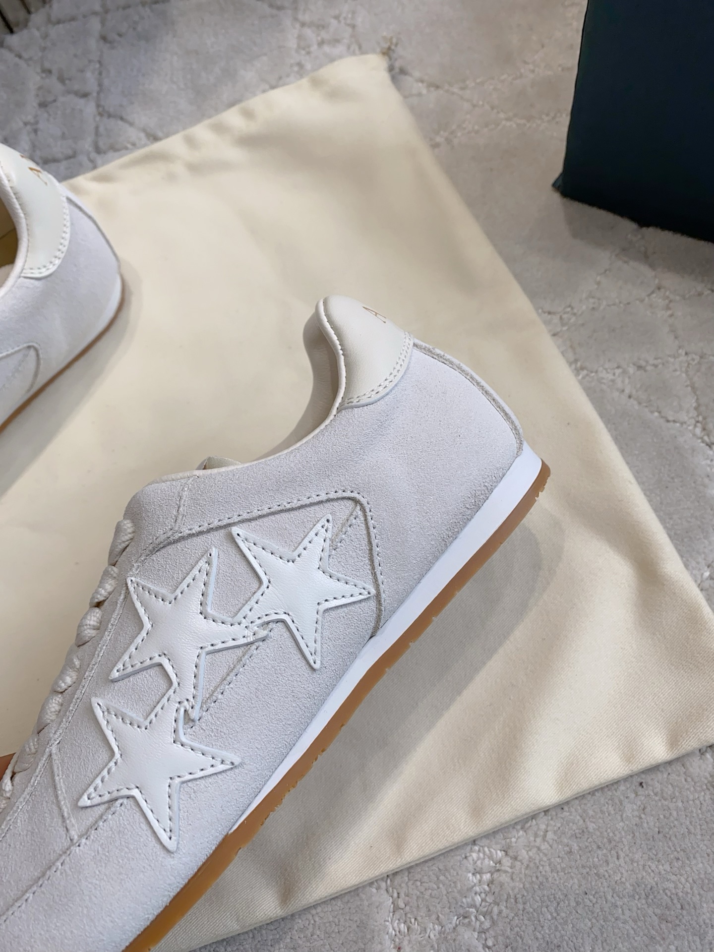 AMIRI Star Logo Suede Leather Trainers
