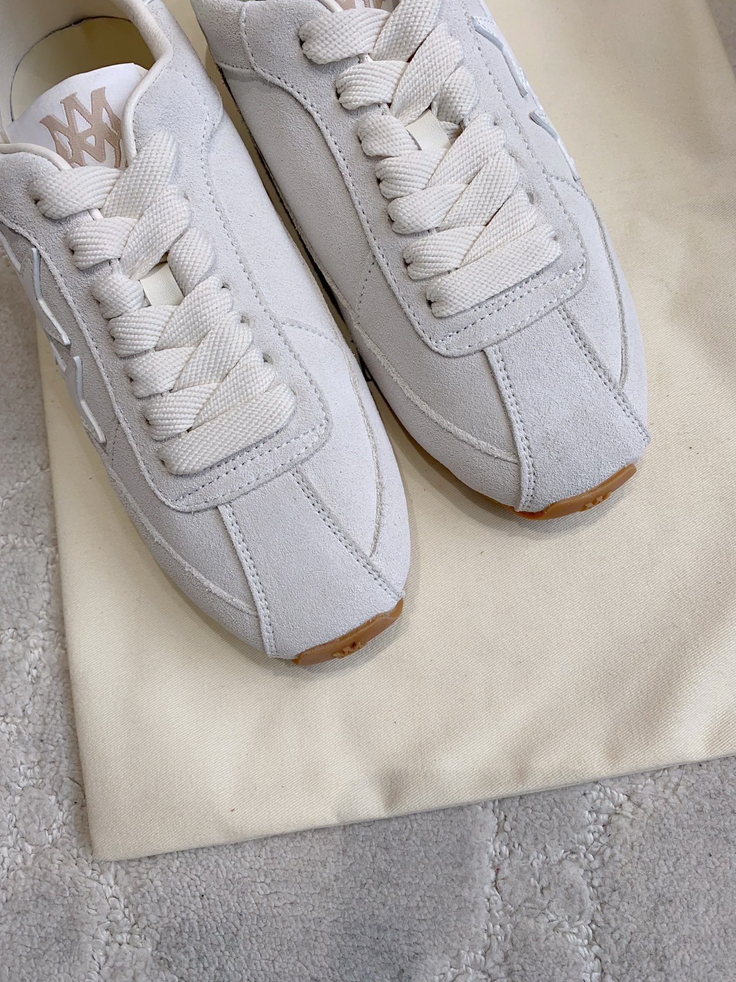 AMIRI Star Logo Suede Leather Trainers
