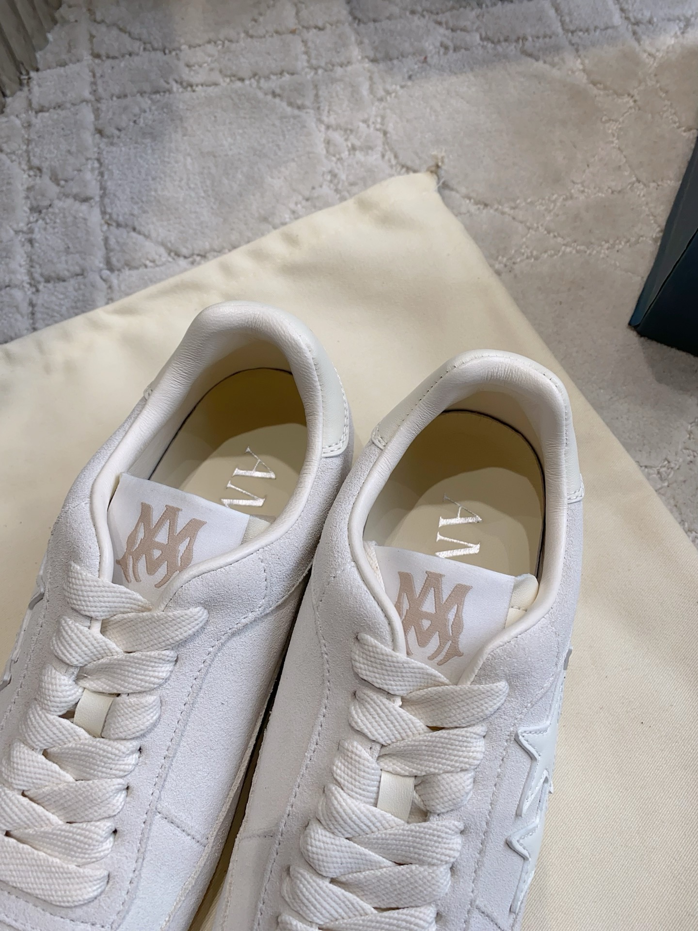 AMIRI Star Logo Suede Leather Trainers