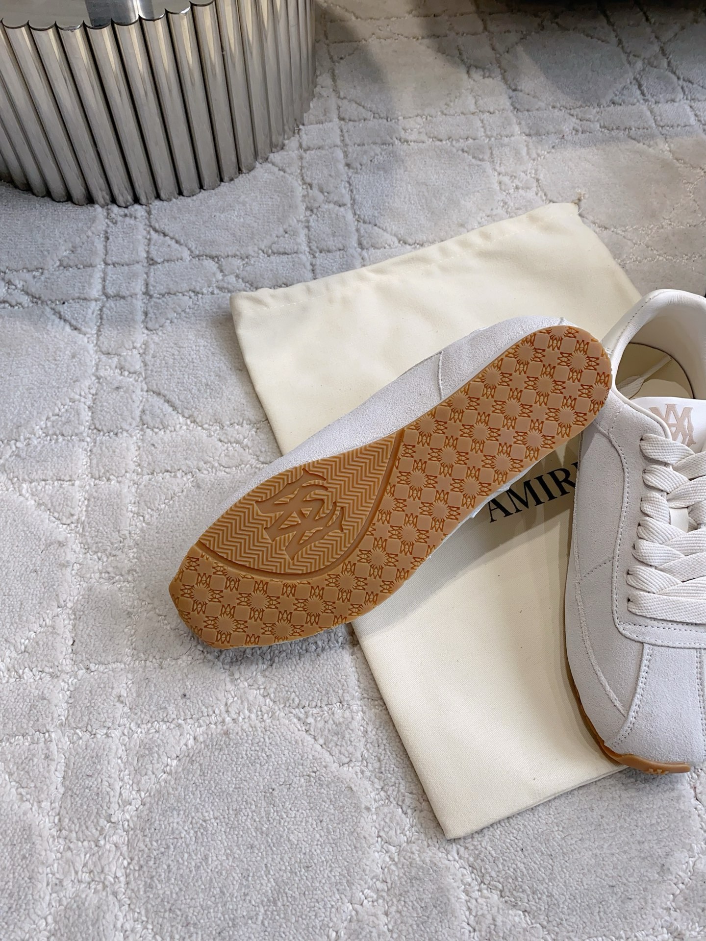 AMIRI Star Logo Suede Leather Trainers