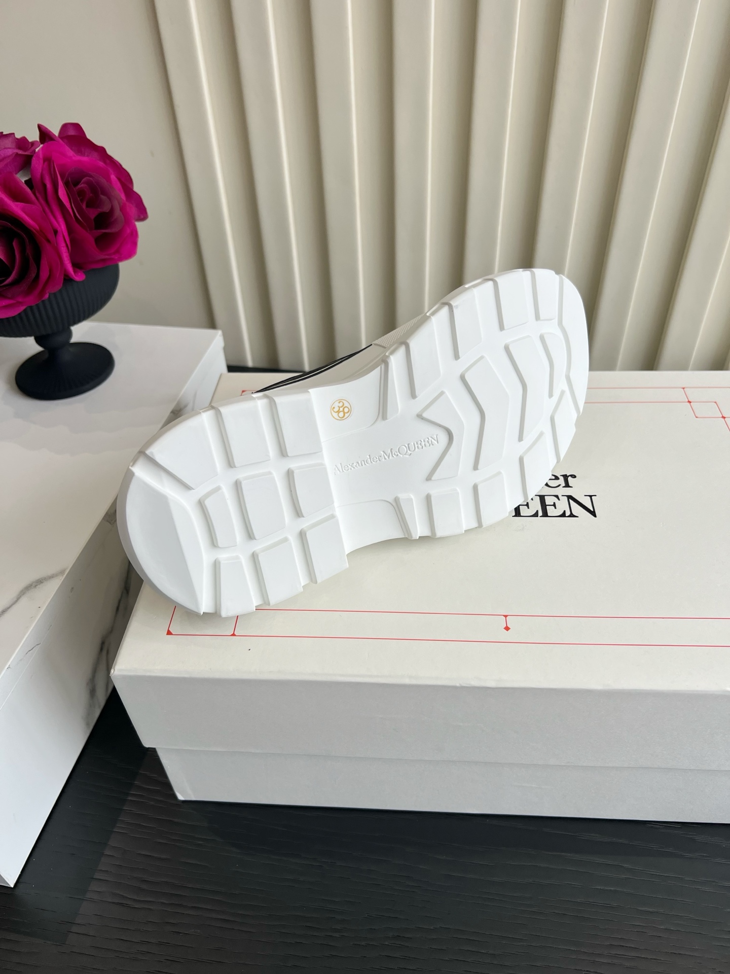 Alexander McQueen Two-Tone Platform Canvas Sneaker