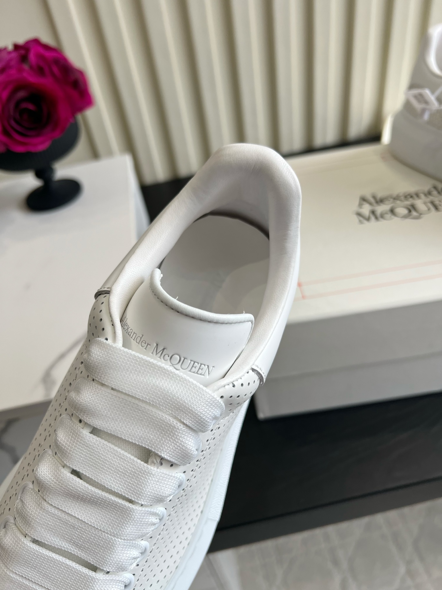 Alexander Perforated Platform Oversized Sneakers 