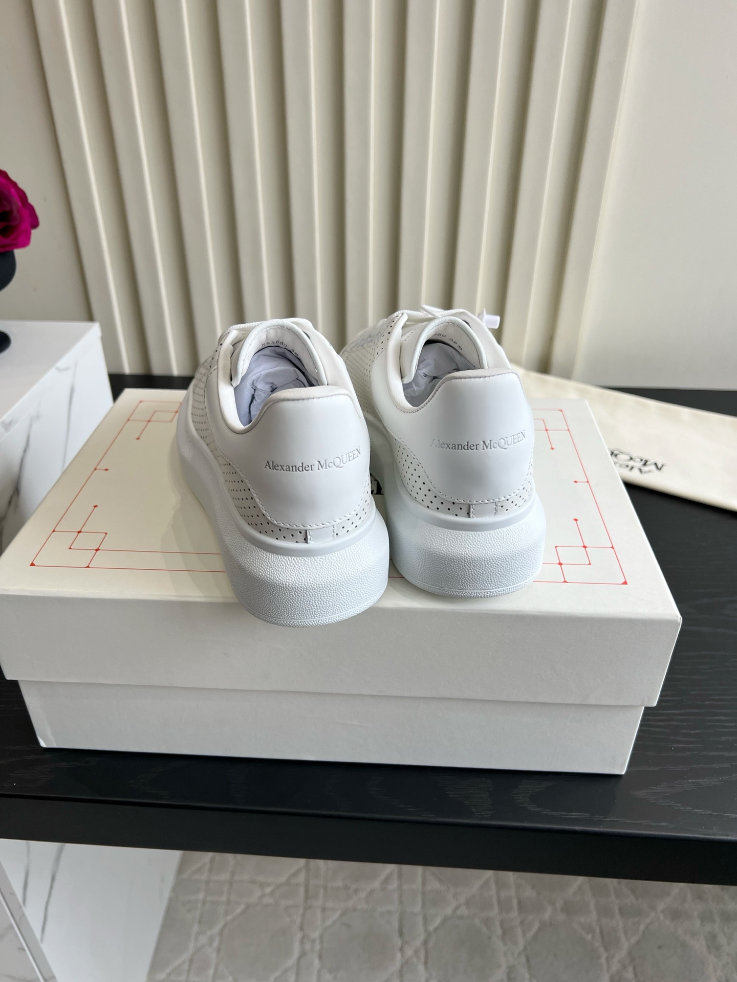 Alexander Perforated Platform Oversized Sneakers 