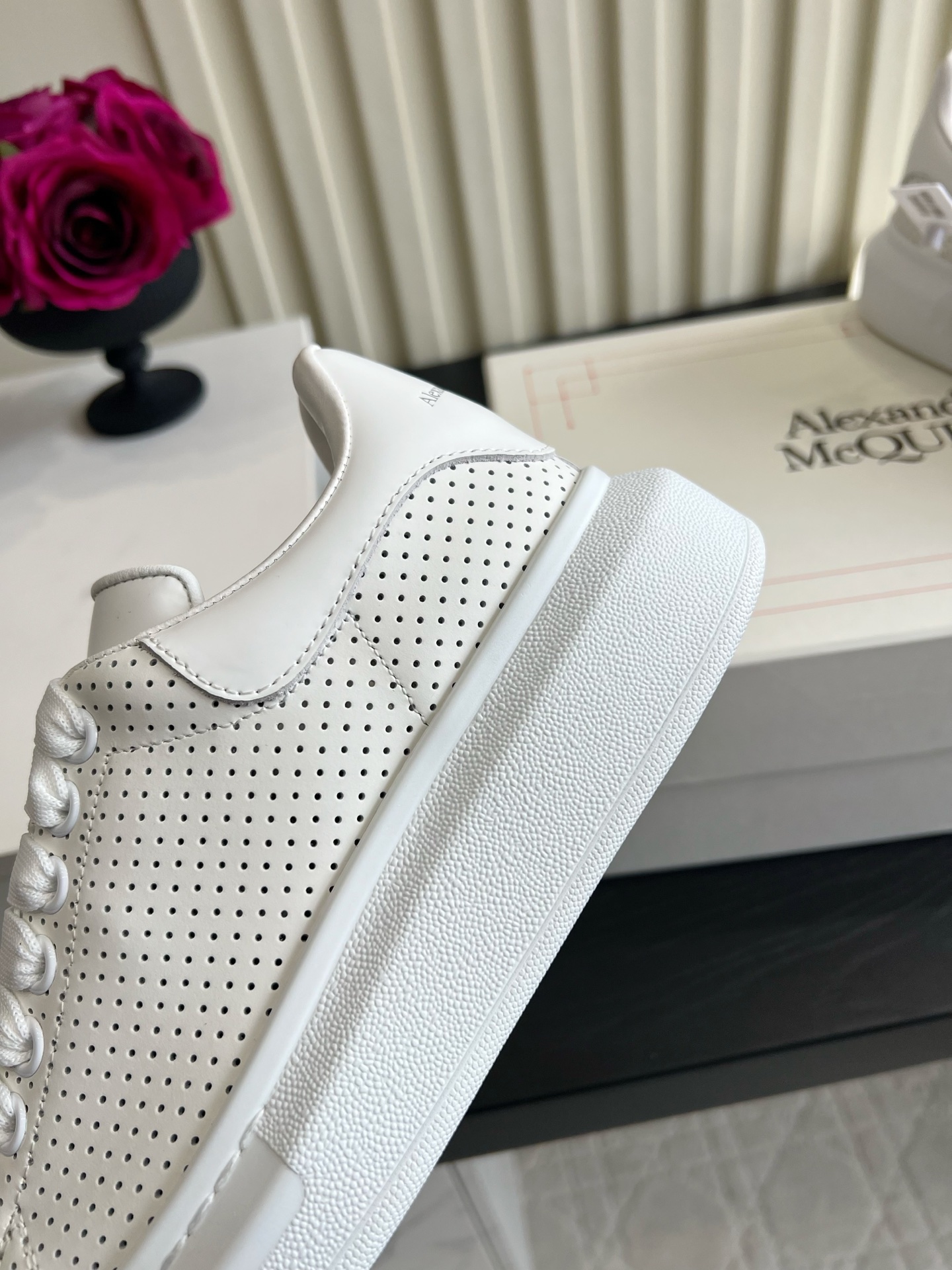 Alexander Perforated Platform Oversized Sneakers 