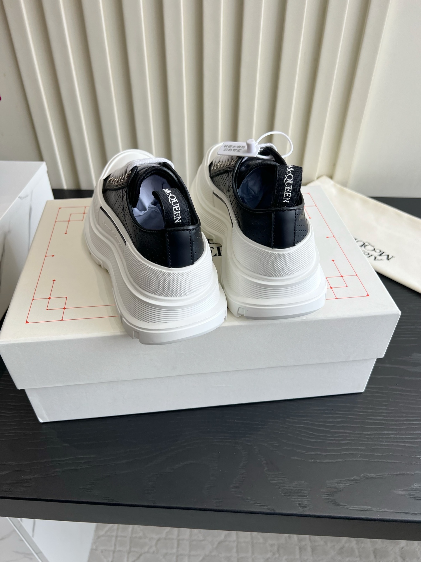 Alexander McQueen Two-Tone Platform Canvas Sneaker