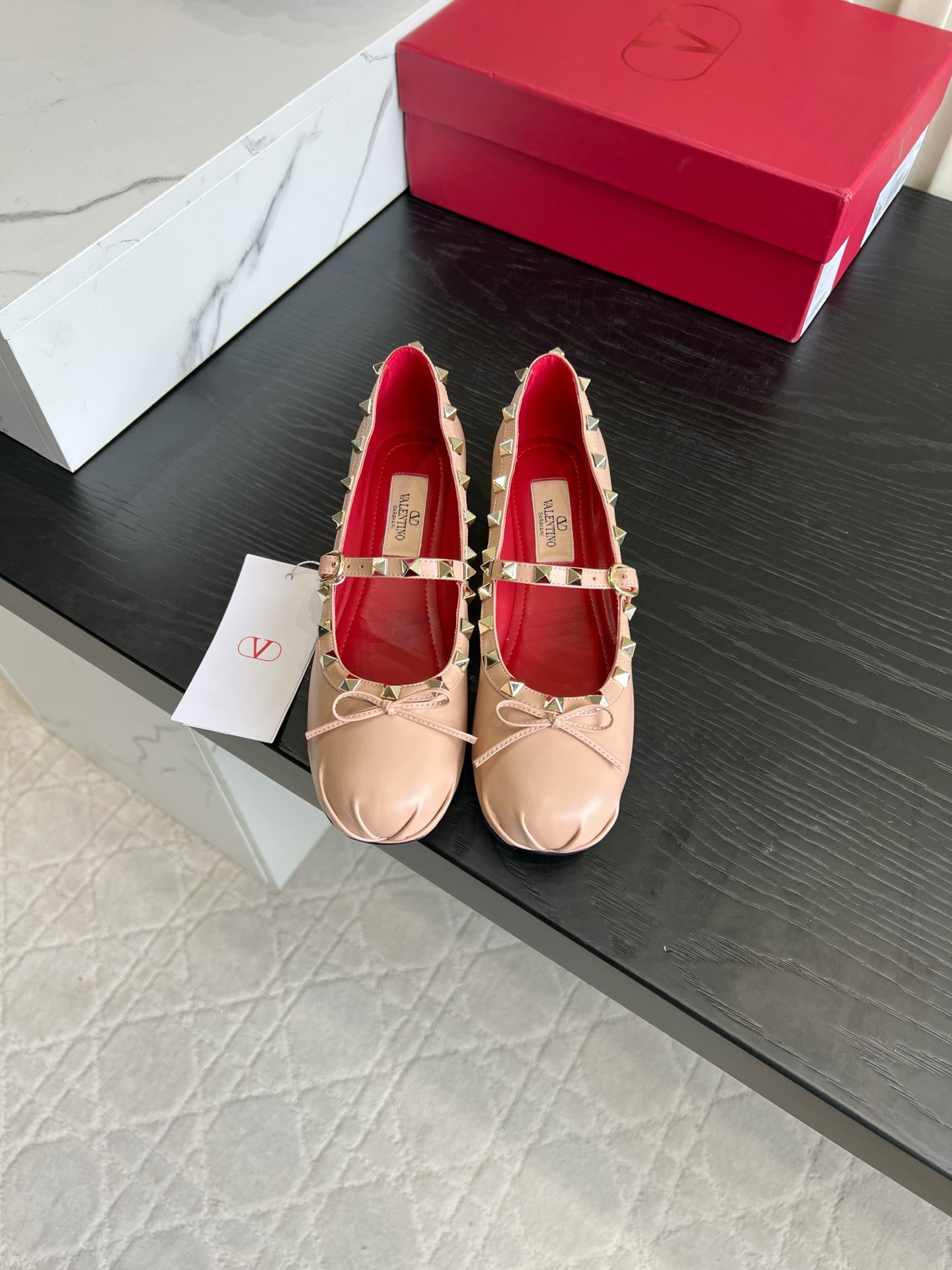 Valentino Rockstud Mary Jane Flats