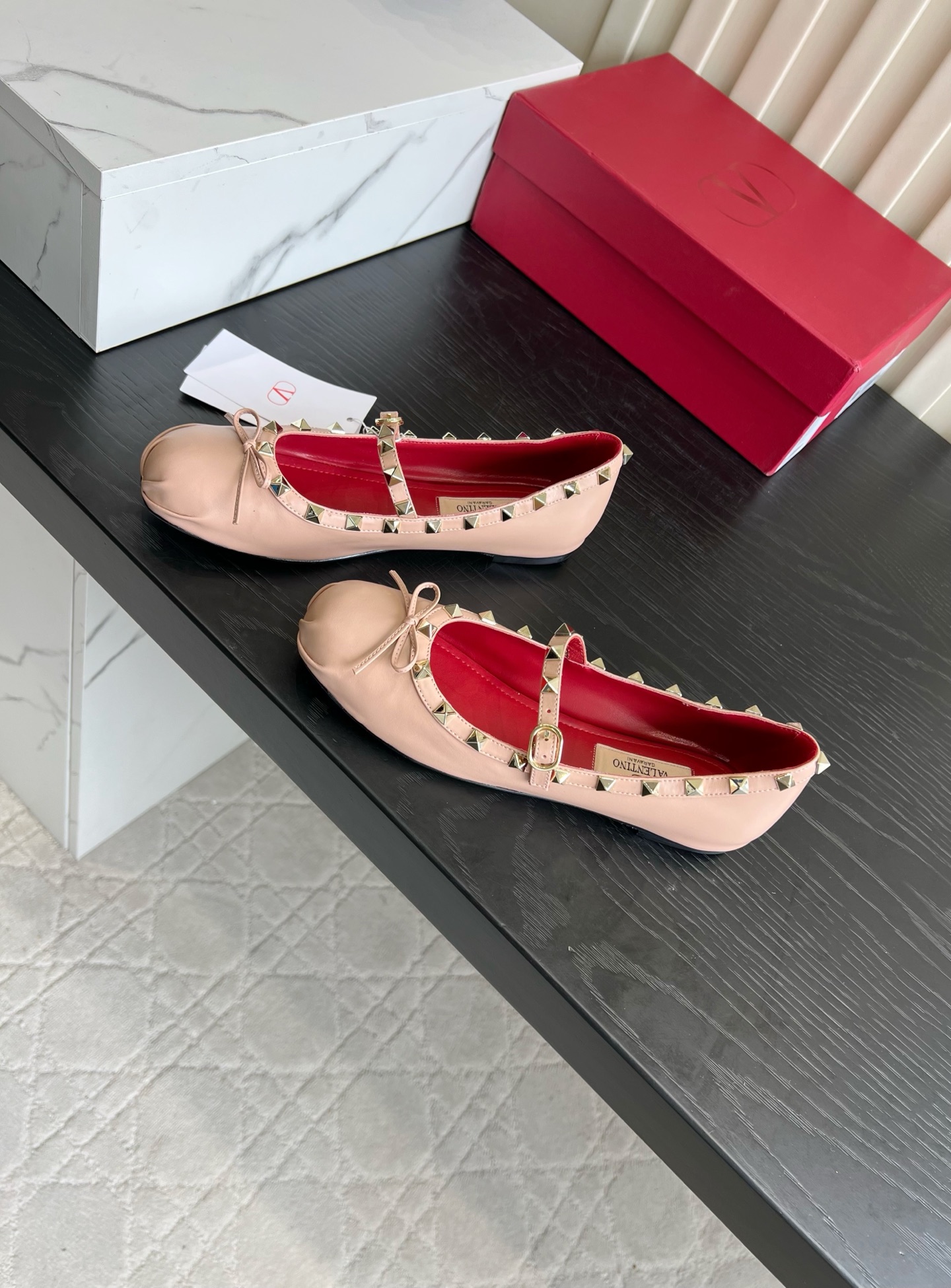 Valentino Rockstud Mary Jane Flats