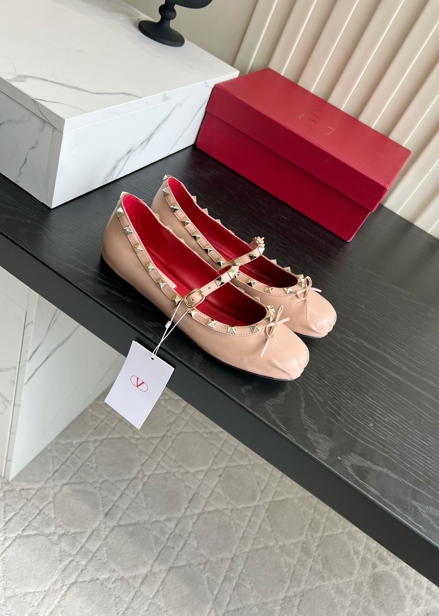 Valentino Rockstud Mary Jane Flats