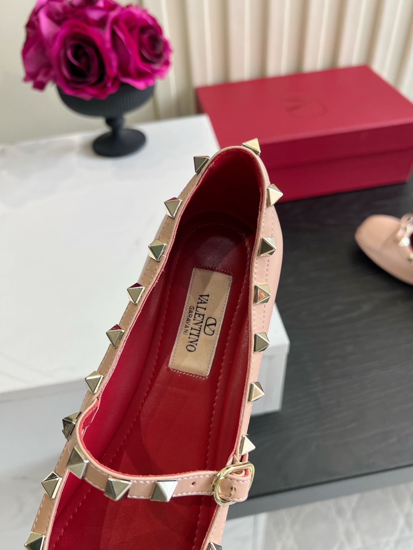 Valentino Rockstud Mary Jane Flats