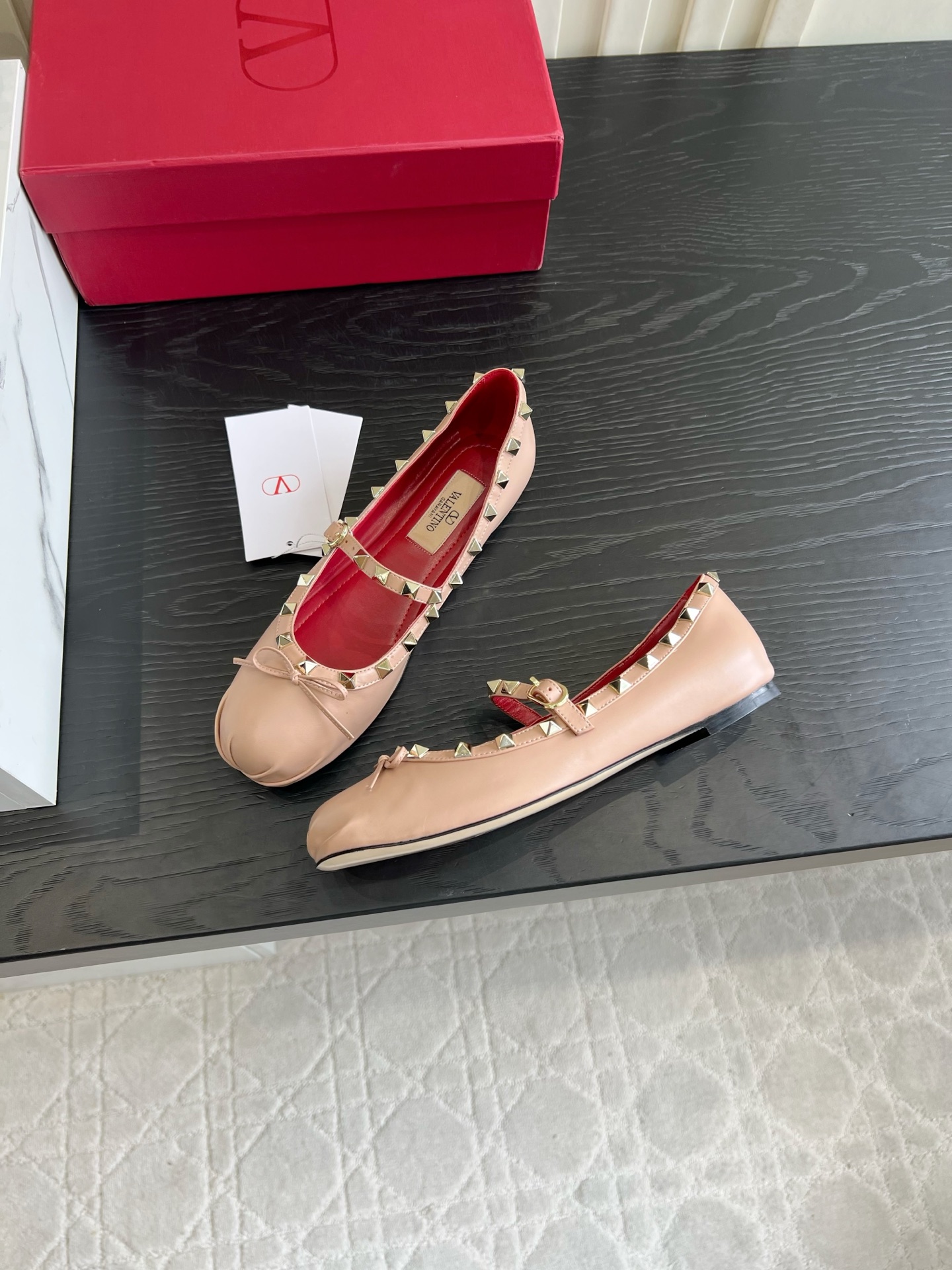 Valentino Rockstud Mary Jane Flats