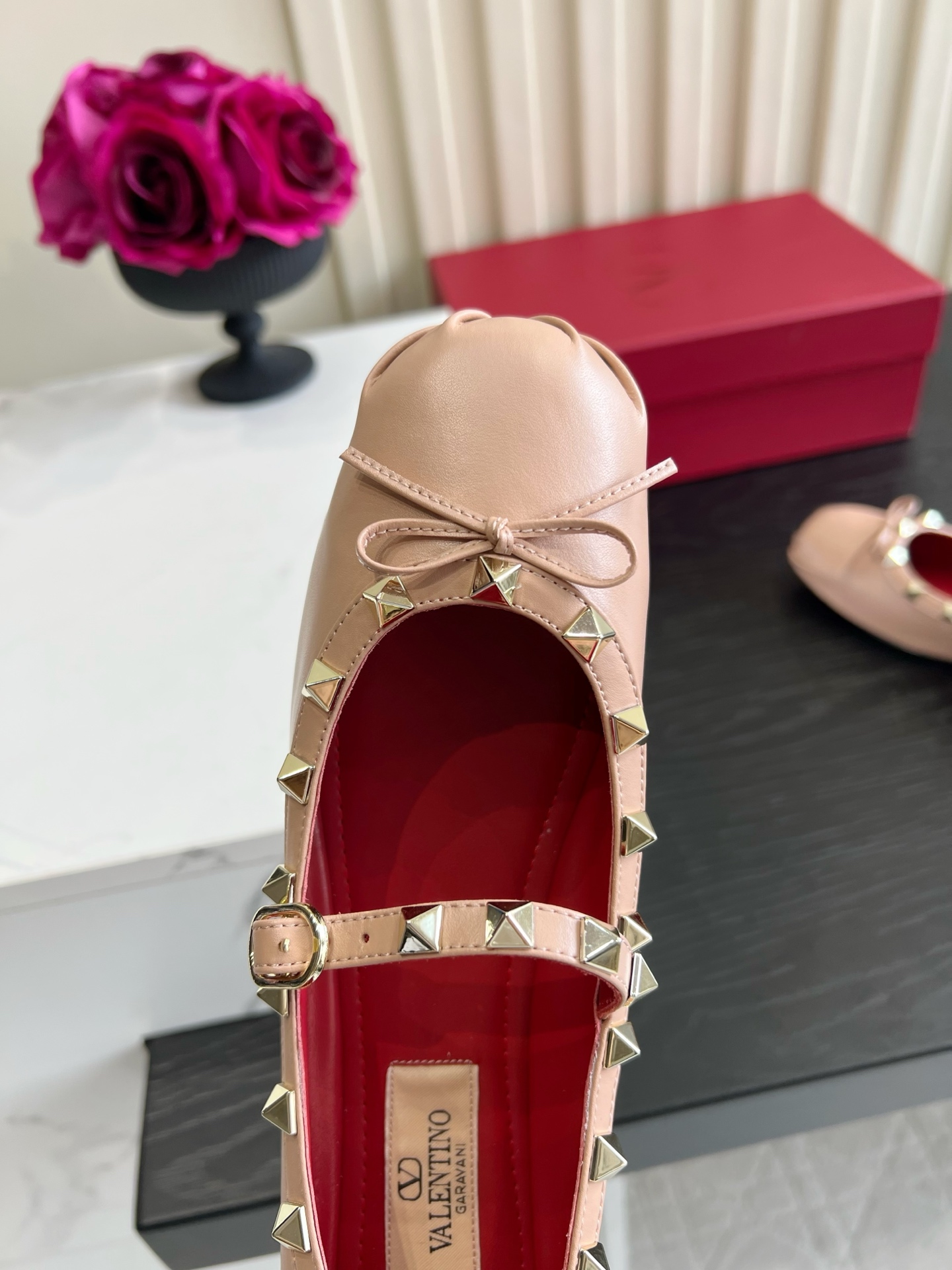 Valentino Rockstud Mary Jane Flats