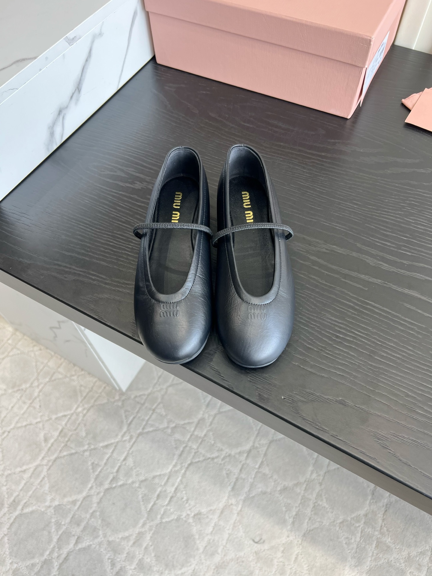 Black Mary Jane Flats