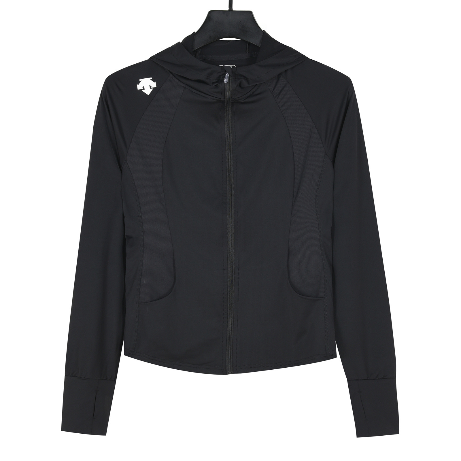 DESCENTE 迪桑特 con capucha/ cuello alto, chaqueta de protección solar para mujer, versión corta que alarga las piernas, n…