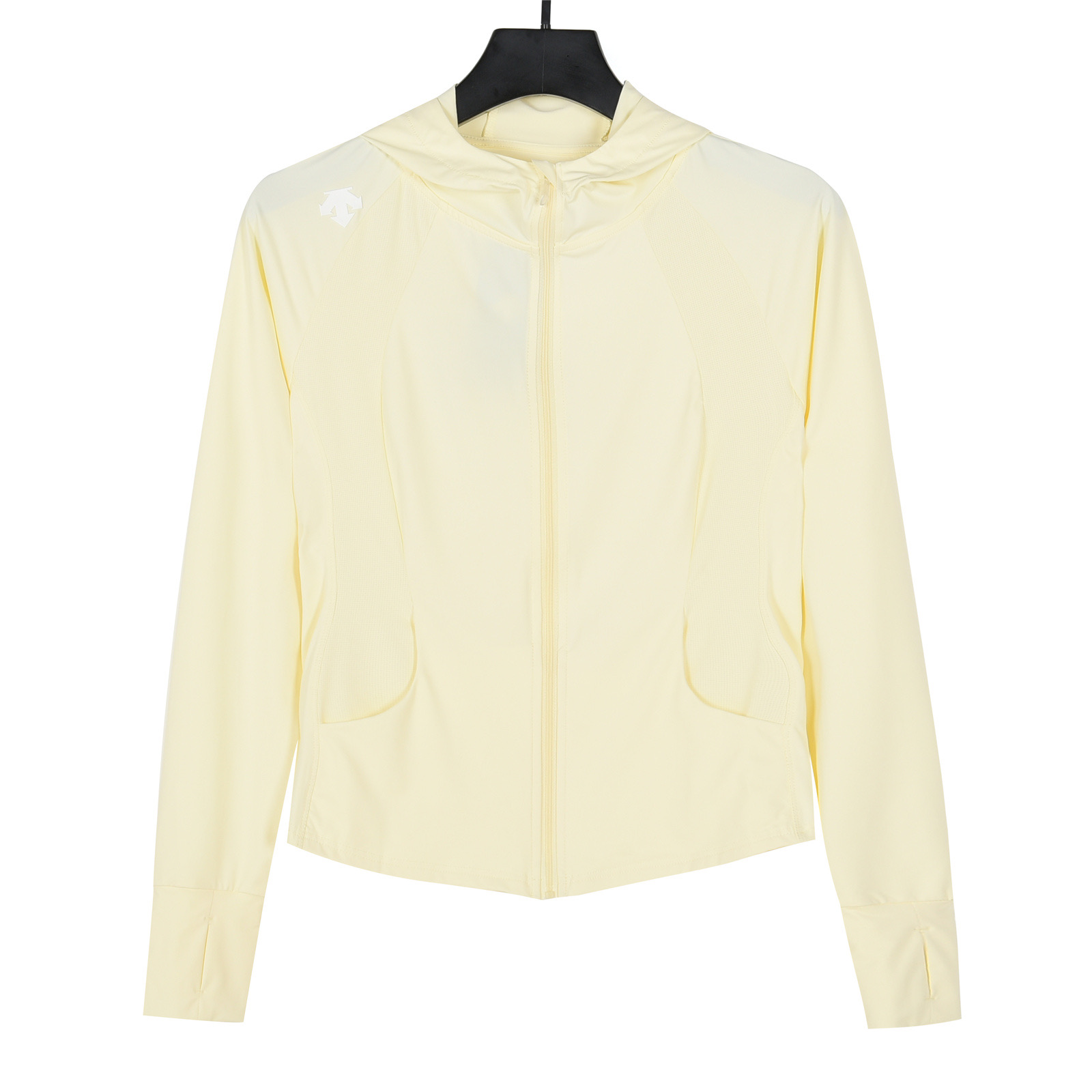 DESCENTE 迪桑特 con capucha/ cuello alto, chaqueta de protección solar para mujer, versión corta que alarga las piernas, a…