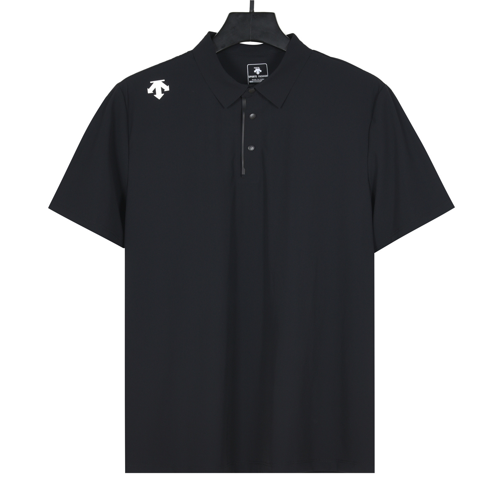 Polo de manga corta para hombre de DESCENTE, de secado rápido y transpirable