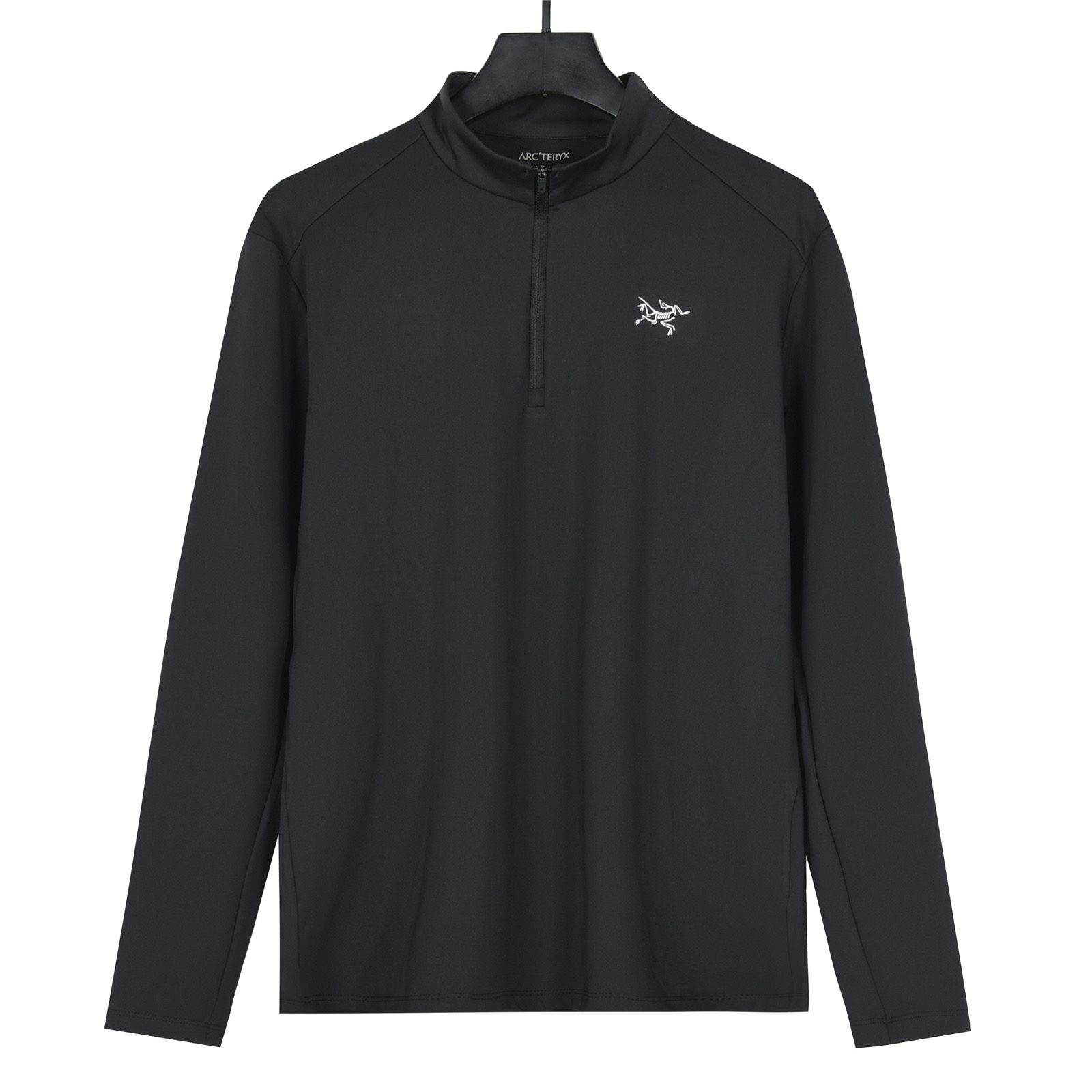 Arcteryx Motus Series AR Zip LS Camiseta de manga larga con cuello alto y media cremallera de color liso para hombre