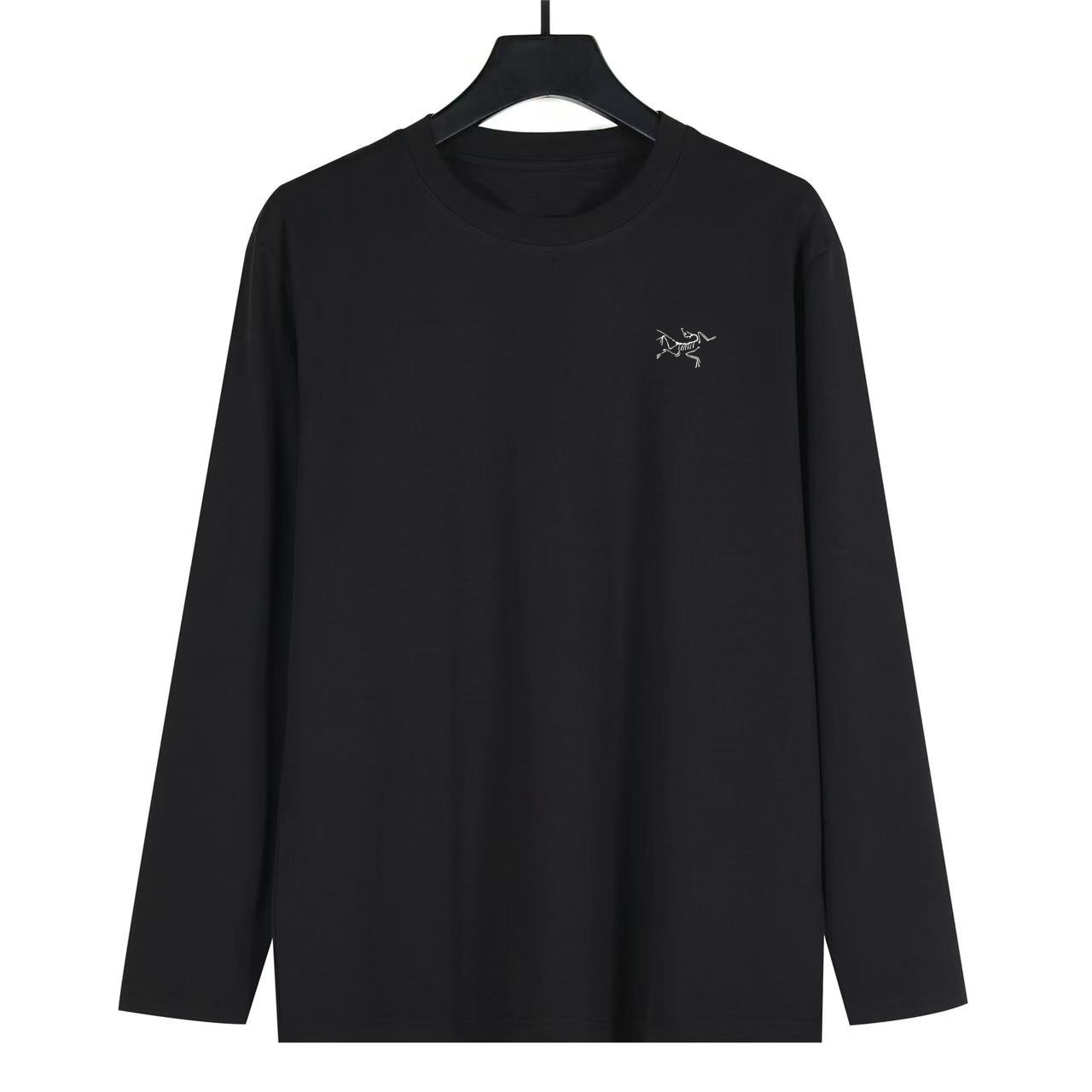 Camiseta de manga larga para hombre cómoda, transpirable y resistente al desgaste con logo estampado Arcteryx KRAGG