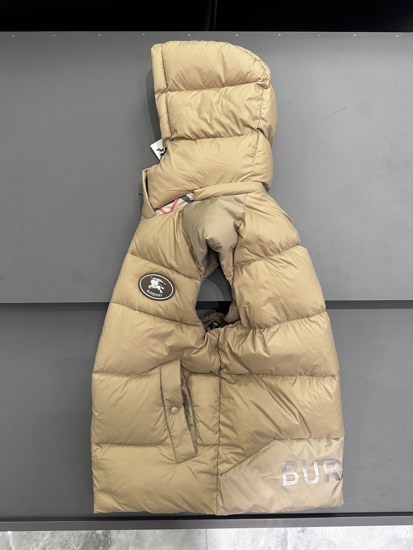 可拆卸袖 B家羽绒服