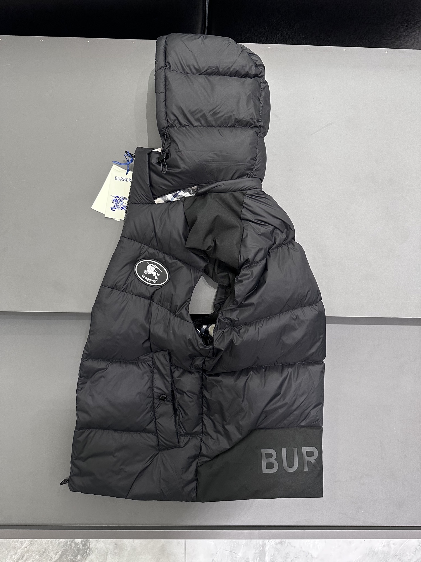 可拆卸袖 B家羽绒服