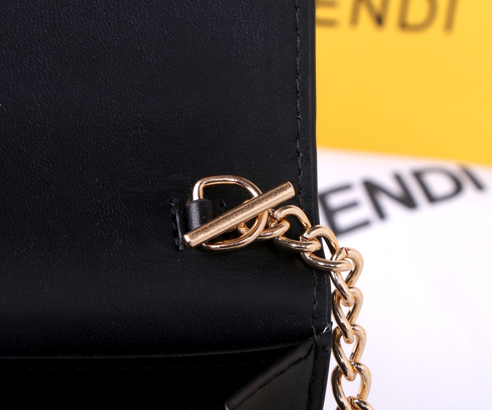 Fendi Black/Brown Leather Wallet: P198, F6001 Section, 19*10.5*3.5 Dimensions, Top-Grade Imported Material - 图片 8