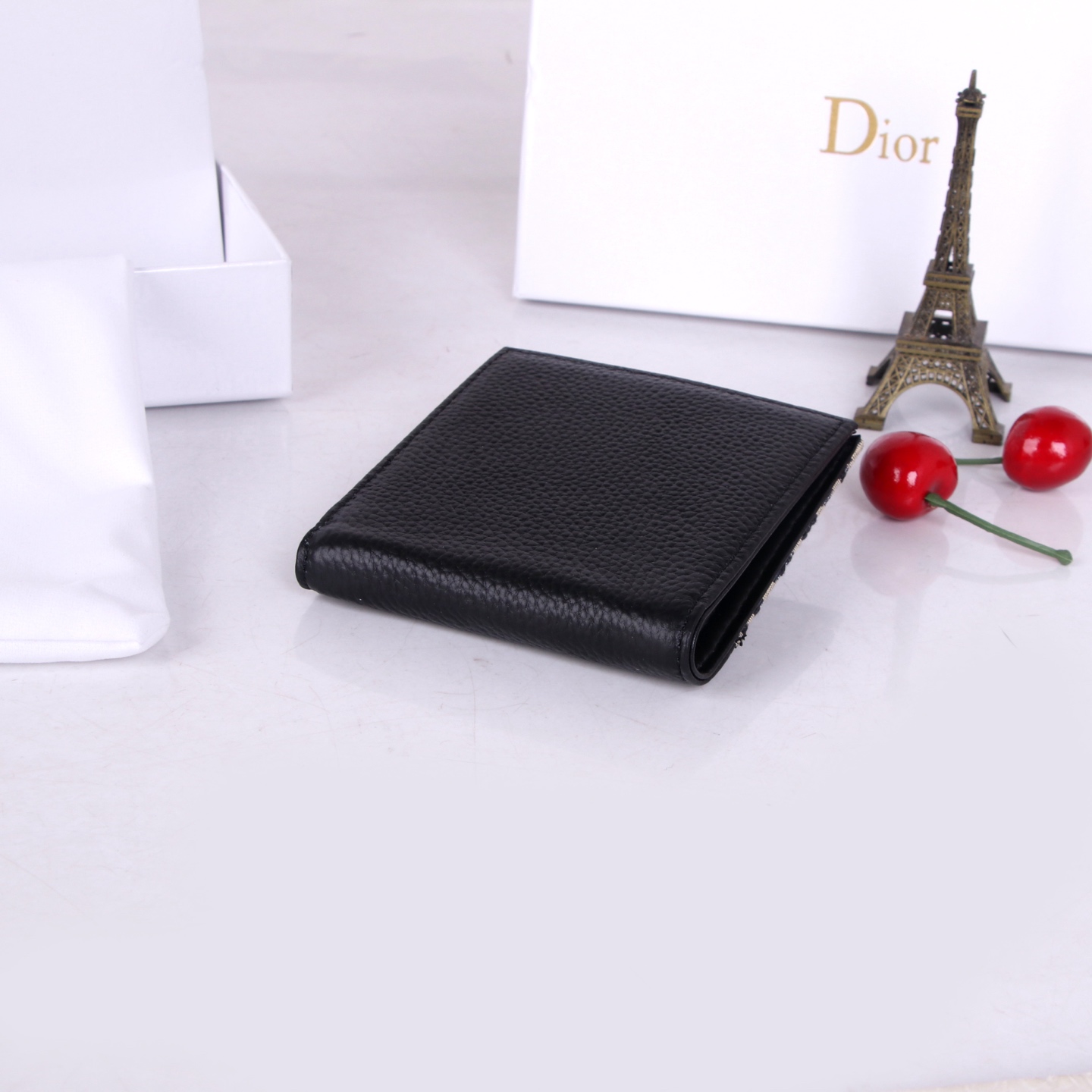 Dior Black Wallet: Officially Synchronized Fine Handmade Production for Men and Women - 图片 4