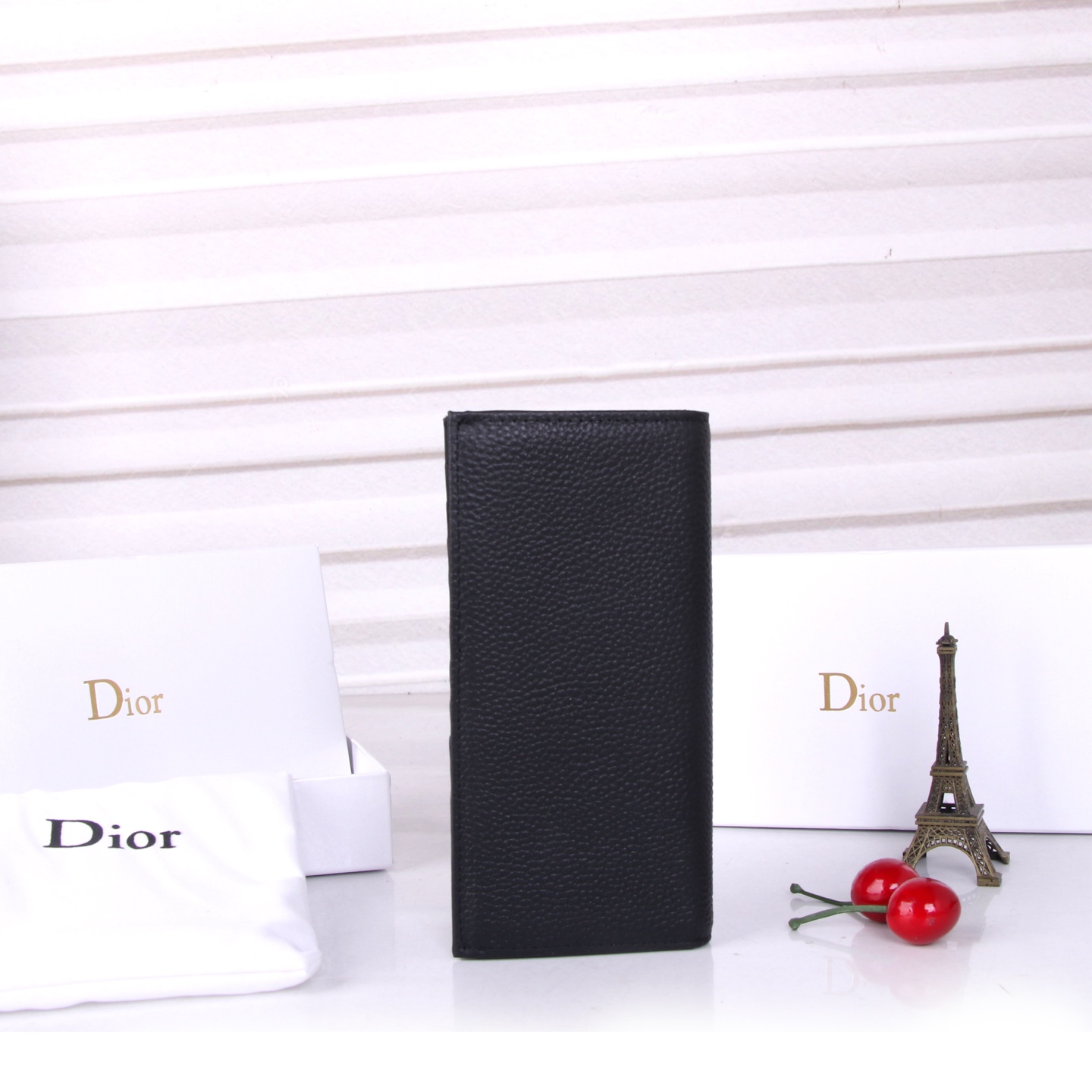 Dior 375 Black Wallet: Official Handmade Production, Unisex, Limited Edition Fire - 图片 2