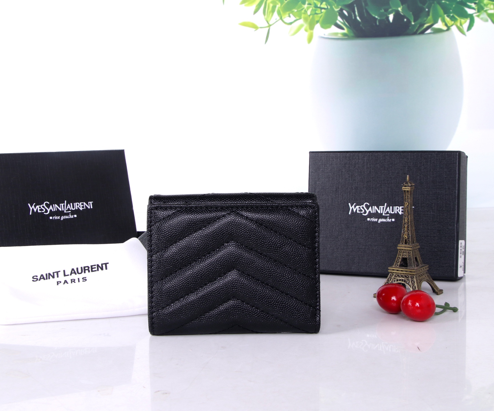 St. Roland Black/Red Wallet 11*10*2 – 2021 YSL Counter Trend Highlight - 图片 2