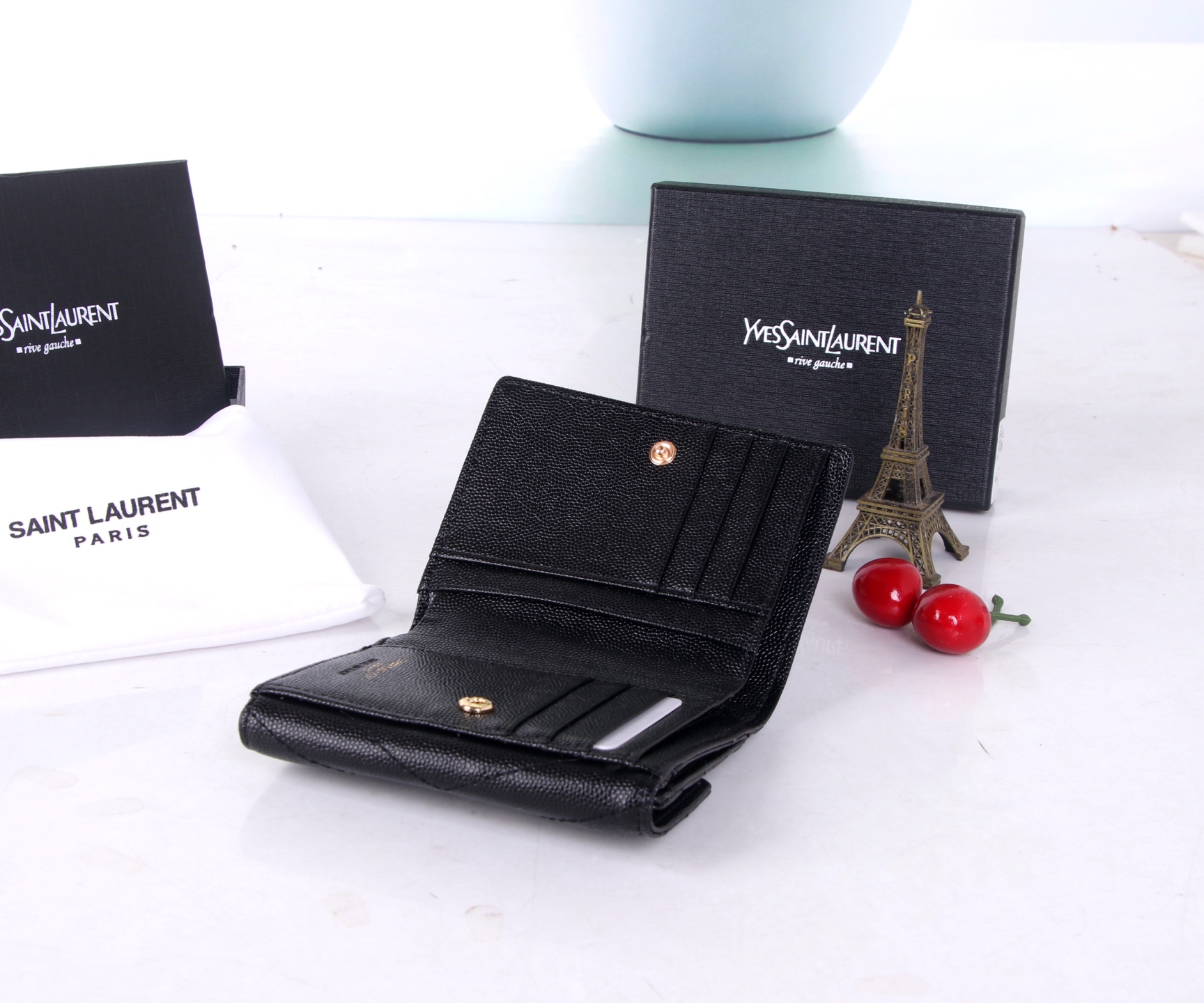 St. Roland Black/Red Wallet 11*10*2 – 2021 YSL Counter Trend Highlight - 图片 9
