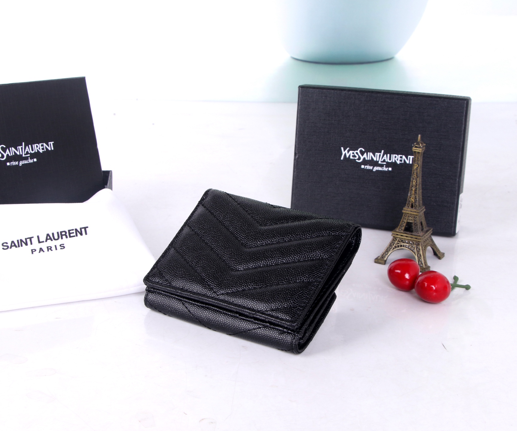 St. Roland Black/Red Wallet 11*10*2 – 2021 YSL Counter Trend Highlight - 图片 4
