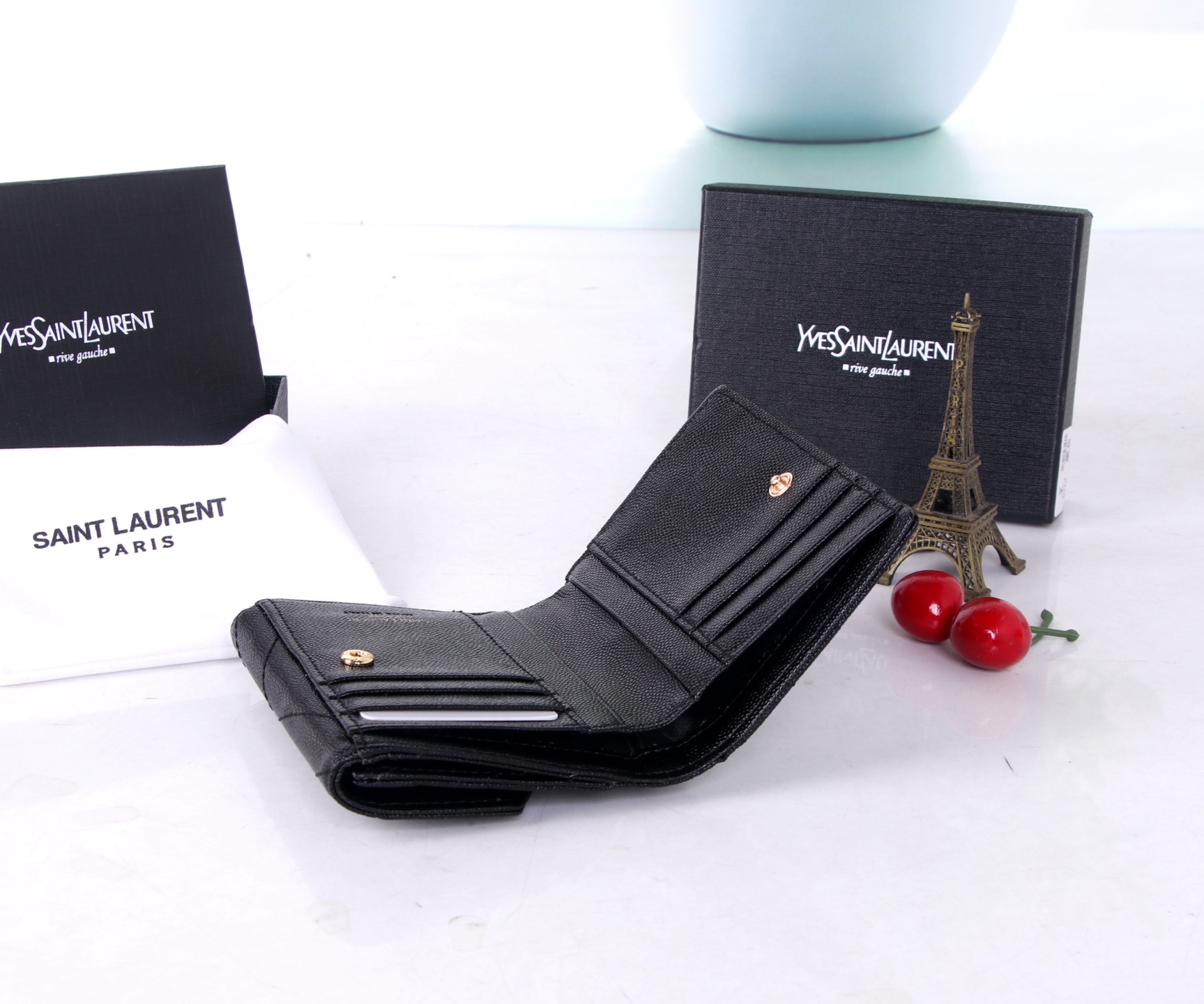 St. Roland Black/Red Wallet 11*10*2 – 2021 YSL Counter Trend Highlight - 图片 7