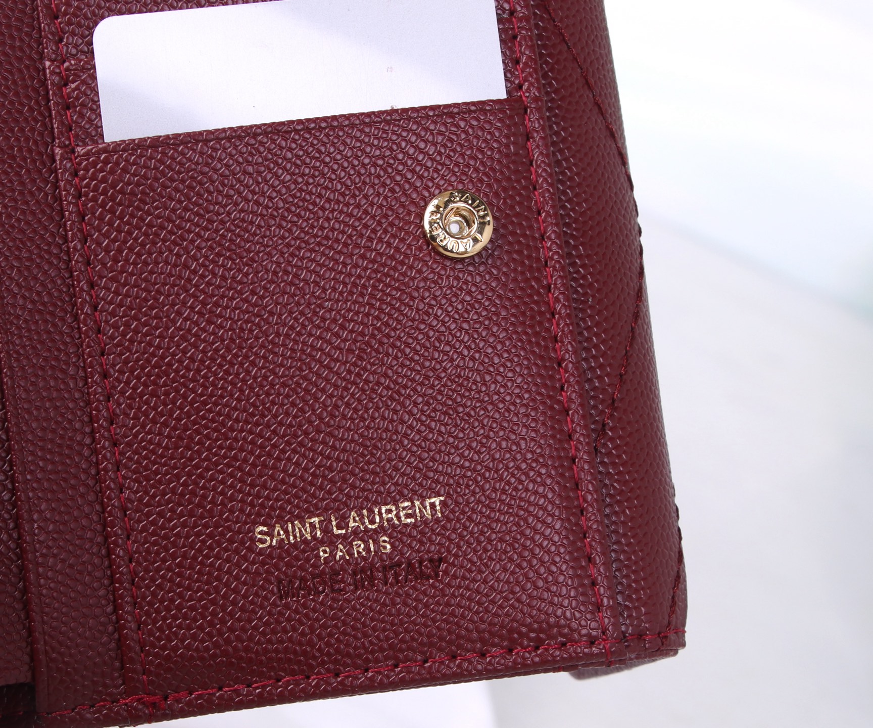 St. Roland Black/Red Wallet: 2021 YSL Counter Trend, Cow Skin, Multipurpose Design - 图片 6