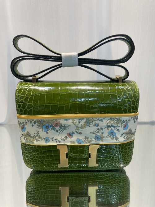 Hermes Constance Crossbody & Shoulder Bags Green 1 Hermes Constance Crossbody & Shoulder Bags Green