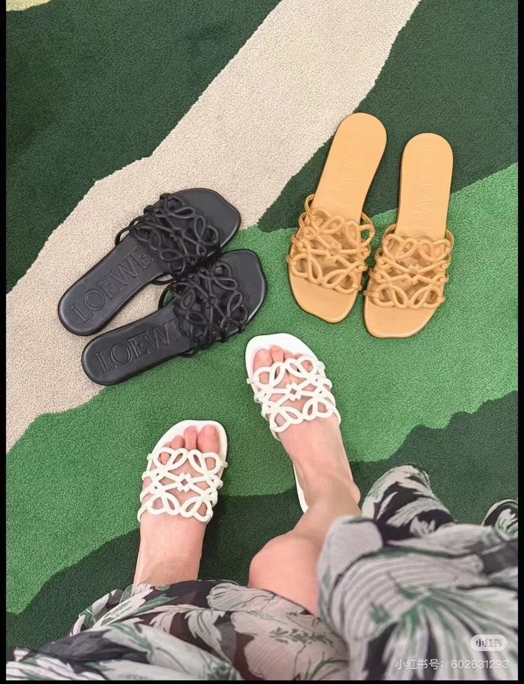 NO:786208,LOEWE Hollow Sandals 25SS Seaside all-purpose sandals, slippers, loewe, slippers19860909LOEWE 镂空凉拖25SS 海边万能百搭凉拖,拖鞋,loewe,slippers,Women's Shoes