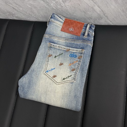 ALO Men's Slim Fit Denim Jeans - Stylish, Comfortable, and Durable 1 ALO Men's Slim Fit Denim Jeans - Stylish, Comfortable, and Durable