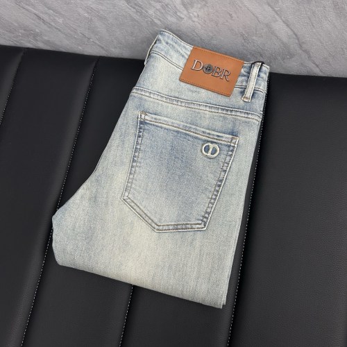DOBR Men's Slim Fit Denim Jeans, Light Wash Stretch Denim, Sizes 28-38 1 DOBR Men's Slim Fit Denim Jeans, Light Wash Stretch Denim, Sizes 28-38