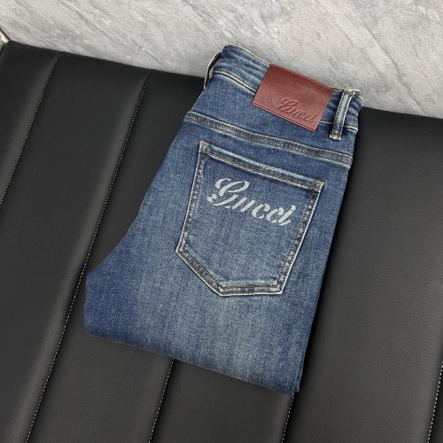 Gucci Men's Slim-Fit Denim Jeans - Premium Wash, Comfortable & Durable 1 Gucci Men's Slim-Fit Denim Jeans - Premium Wash, Comfortable & Durable
