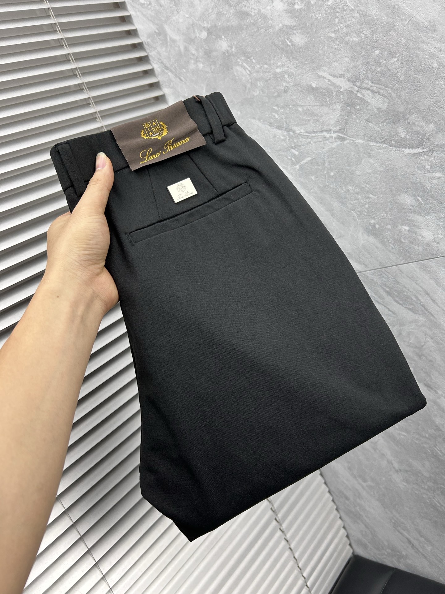 BC 休闲裤 西裤2025SS秋冬新款 高级定制裤子专用面料 定制原版五金 重工工艺打造 车工走线精细 