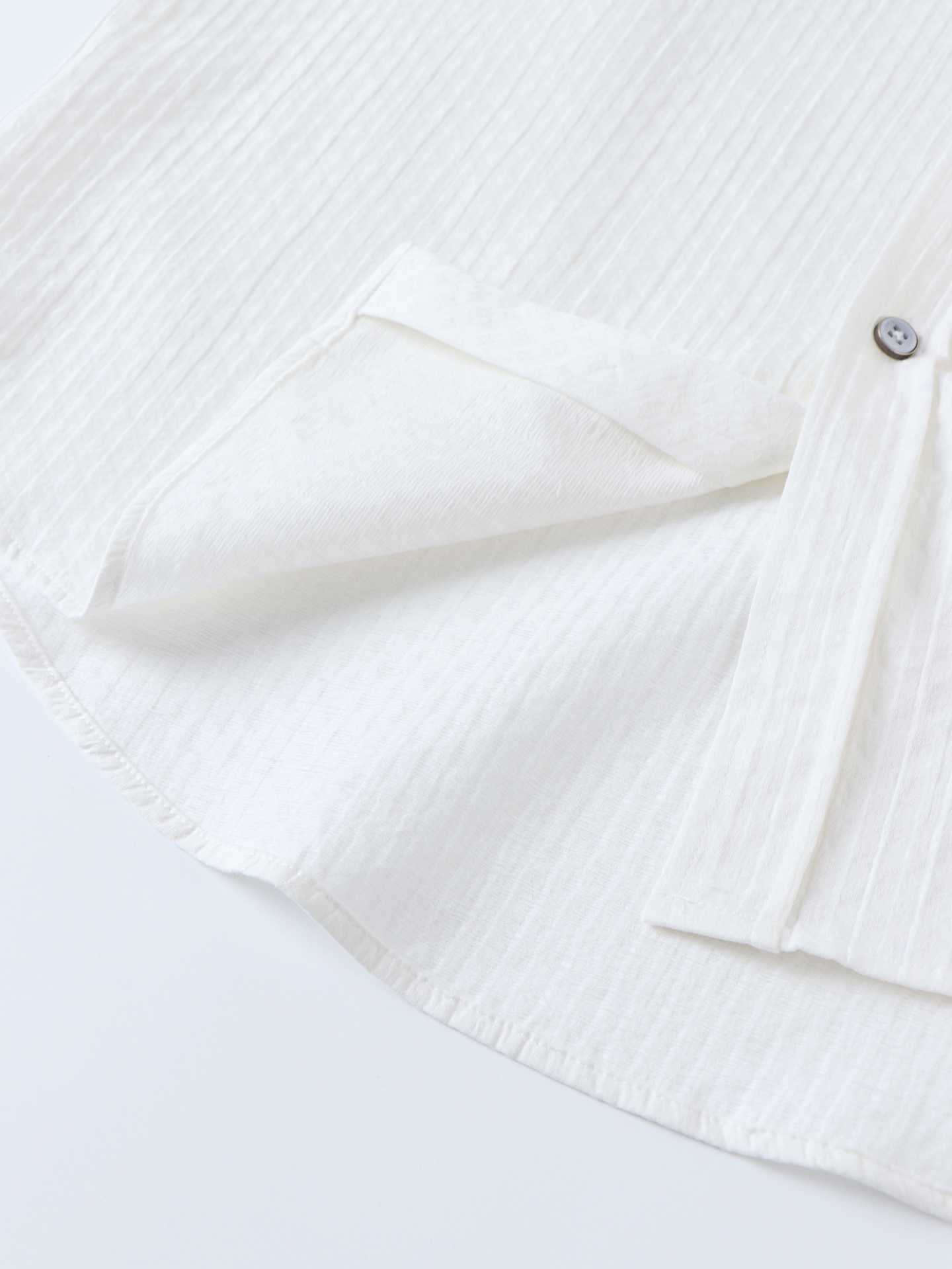 。LOUIS VUITTON 25SS棉华棉质混纺长袖衬衫●正品10800购入开发●定制泡泡棉质提花面料