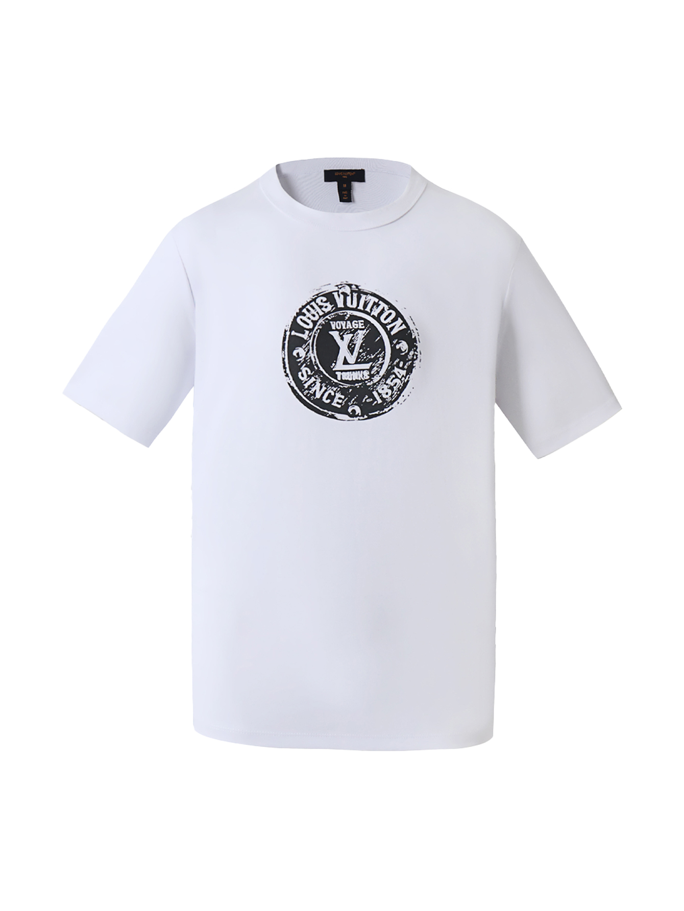 P115 LOUIS VUITTON 25SS Algodón estampado tejido cuello redondo manga corta ●Compra y desarrollo auténtico 7050 ●Tejido…