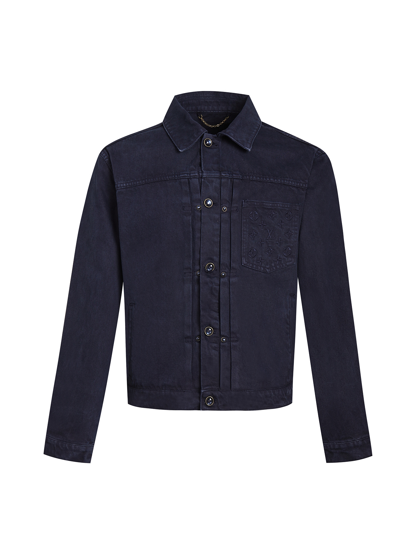 P245 Chaqueta tipo camionera de mezclilla teñida en prenda LOUIS VUITTON 25SS ●Compra y desarrollo auténtico 17800 ●Tej…