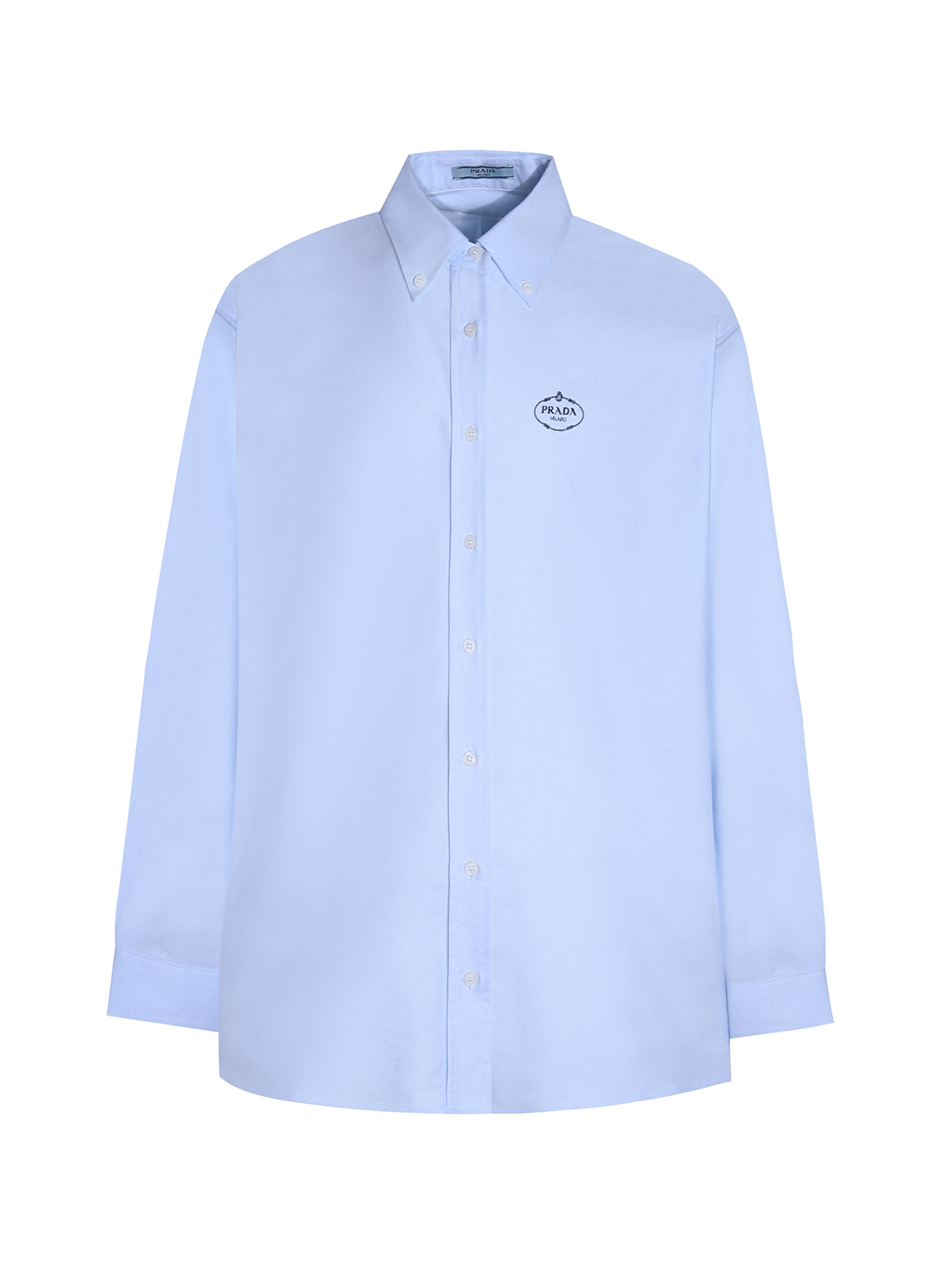 NO:522811,.PRADA Classic embroidered lapel button long-sleeved shirt ● Authentic 6589 purchase ● Twill poplin cotton non-stretch shirt cloth ● 75D lining cloth ● Hand-made seam ● Imported embroidery ● Fabric fermentation ● Custom 11 buttons ● Custom 11 trademark ● Loose fitting ● Size 36 38 40 42,,prada,shirts,alexander wang19860909.PRADA 经典刺绣翻领纽扣长袖衬衫 ●正品6589购入 ●斜纹府绸全棉无弹克衬衫布 ●75D衬布 ●手工包缝 ●进口刺绣 ●面料酵洗 ●定制11纽扣 ●定制11商标 ●宽松版型 ●尺码36 38 40 42,,prada,shirts,alexander wang,Men's clothing